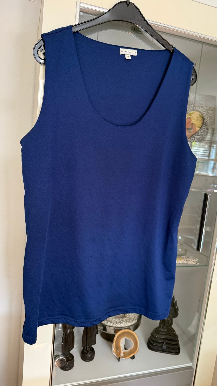 CL Essentials Donkerblauwe Mouwloze Top Maat XXXL, Ophalen of Verzenden, Zo goed als nieuw, Blauw, Shirt of Top