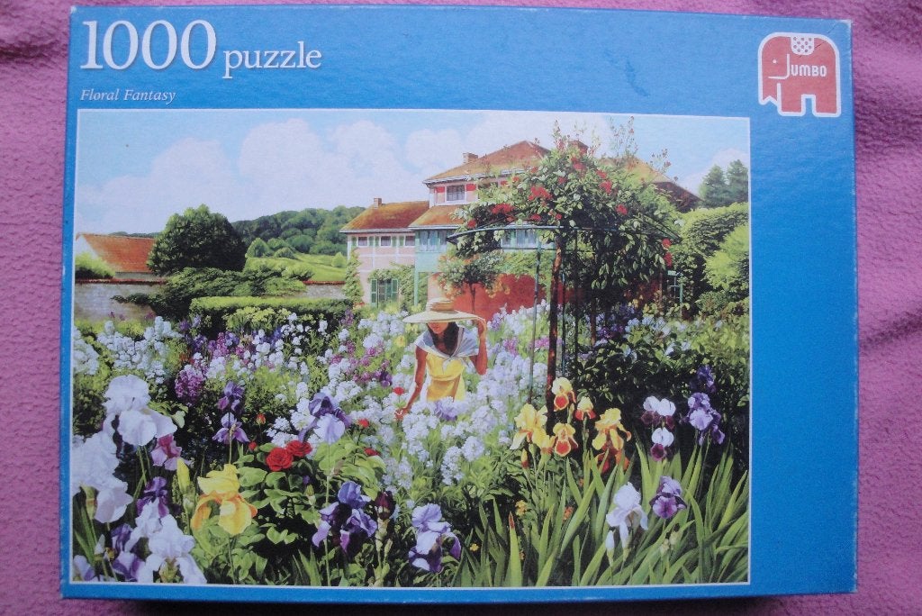 JUMBO FLORAL FANTASY PUZZLE 1.000 stukjes voor 2,50euro, Ophalen of Verzenden, 500 t/m 1500 stukjes, Zo goed als nieuw, Legpuzzel