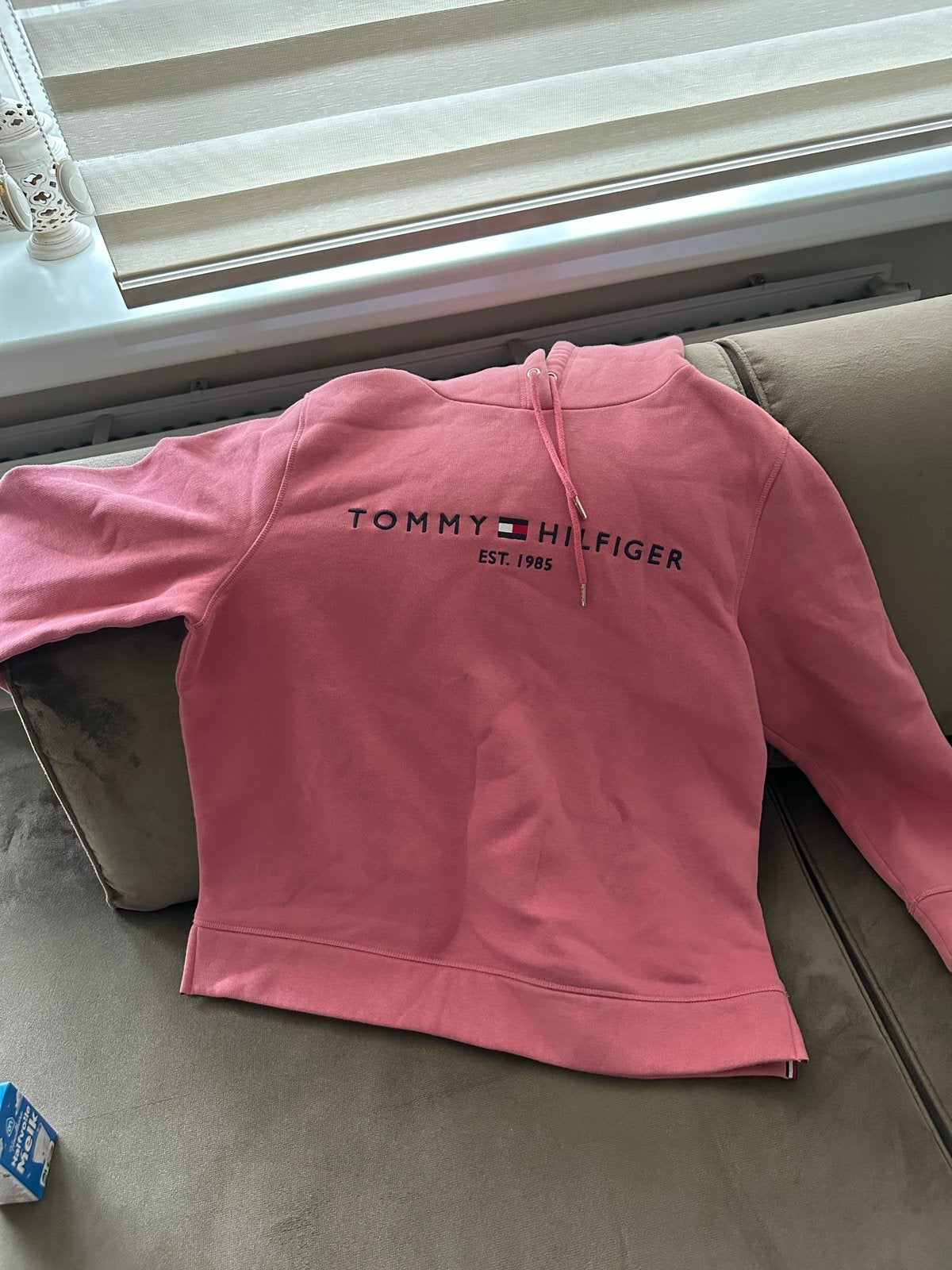 Roze Tommy Hilfiger hoodie maat L, Kleding | Dames, Ophalen of Verzenden, Zo goed als nieuw, Maat 42/44 (L), Roze