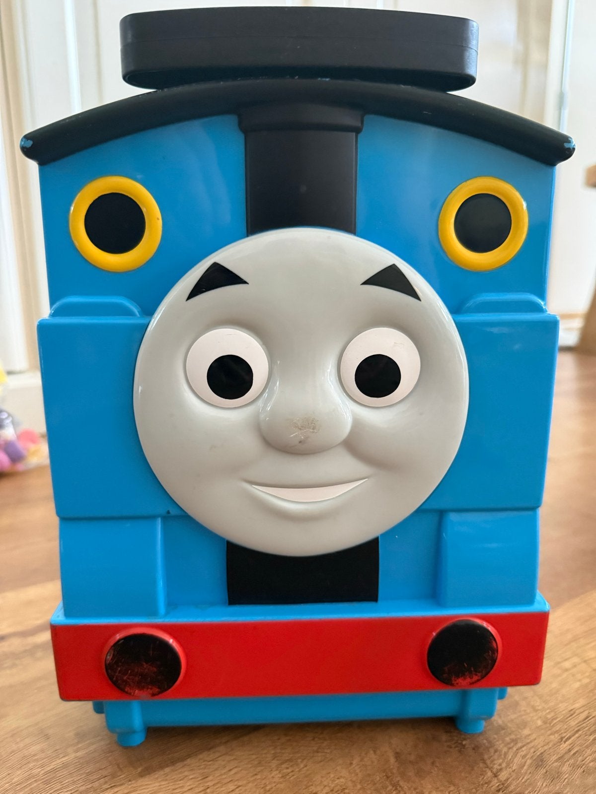 Thomas de Trein treintjes in handige opbergkoffer, Ophalen of Verzenden, Gebruikt