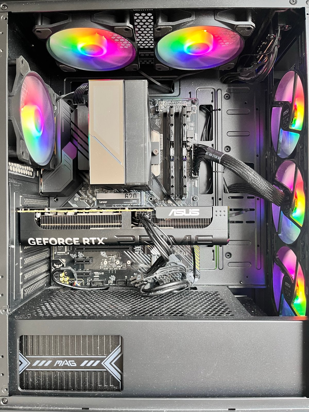 Moederbord met Ryzen 7 5800x, 32GB RAM en CPU-koeler, Ophalen, Gebruikt, 32 GB, Gaming