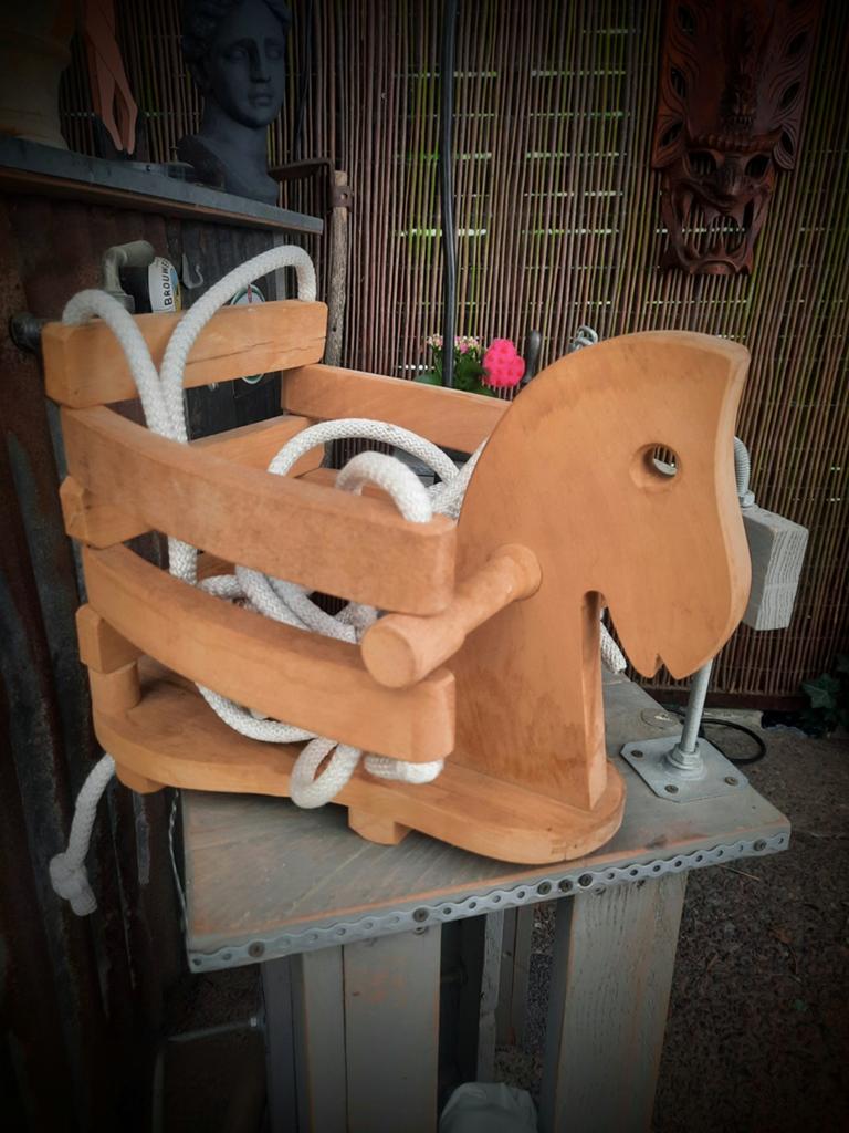 Houten Peuterschommel / Paardenschommel, Ophalen of Verzenden, Gebruikt, Schommel