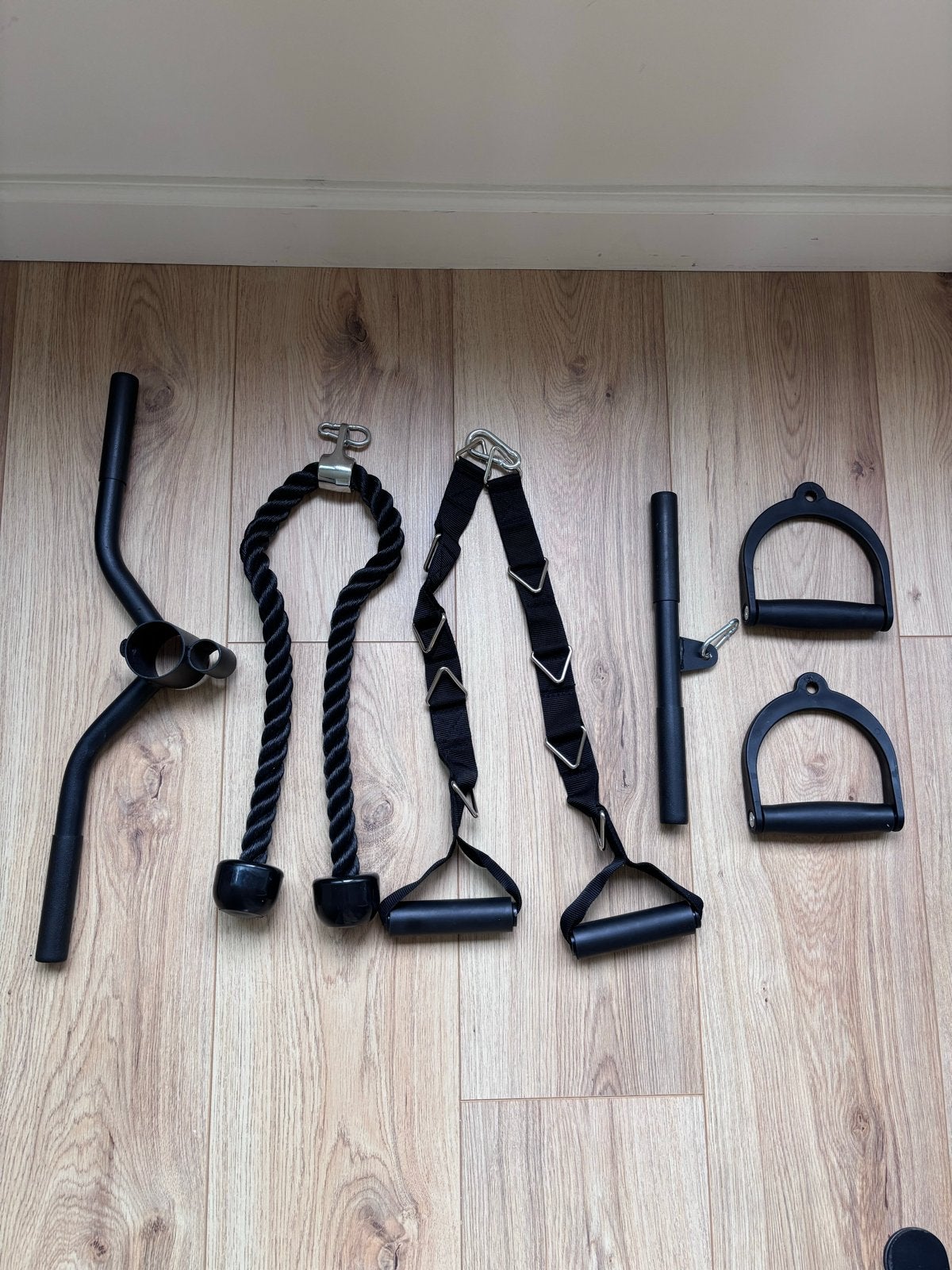 Fitness kabelmachine accessoires set, Ophalen, Zo goed als nieuw, Armen, Overige typen