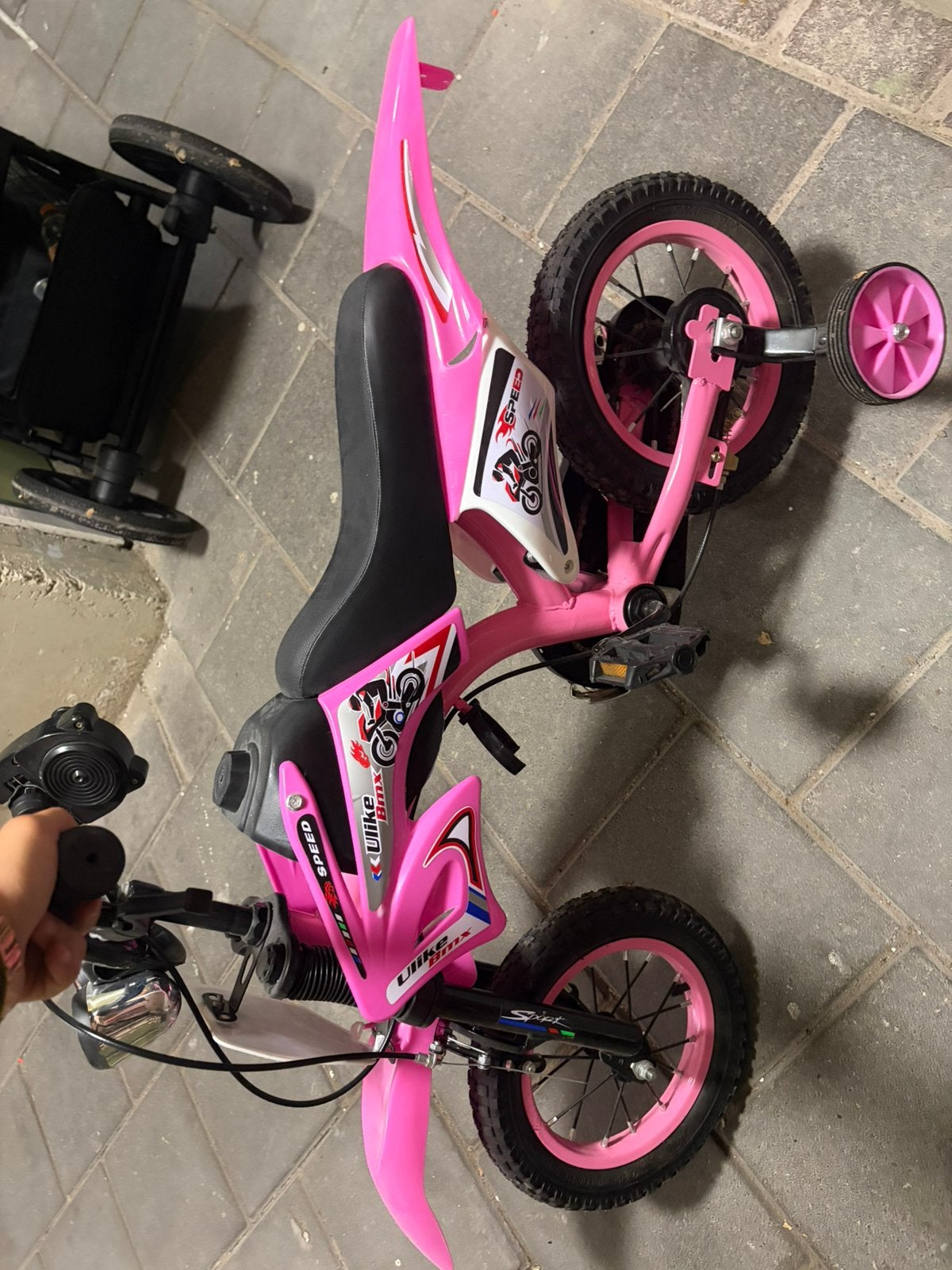 Mooie meisjes fiets, Ophalen of Verzenden, Zo goed als nieuw, Minder dan 16 inch, Zijwieltjes