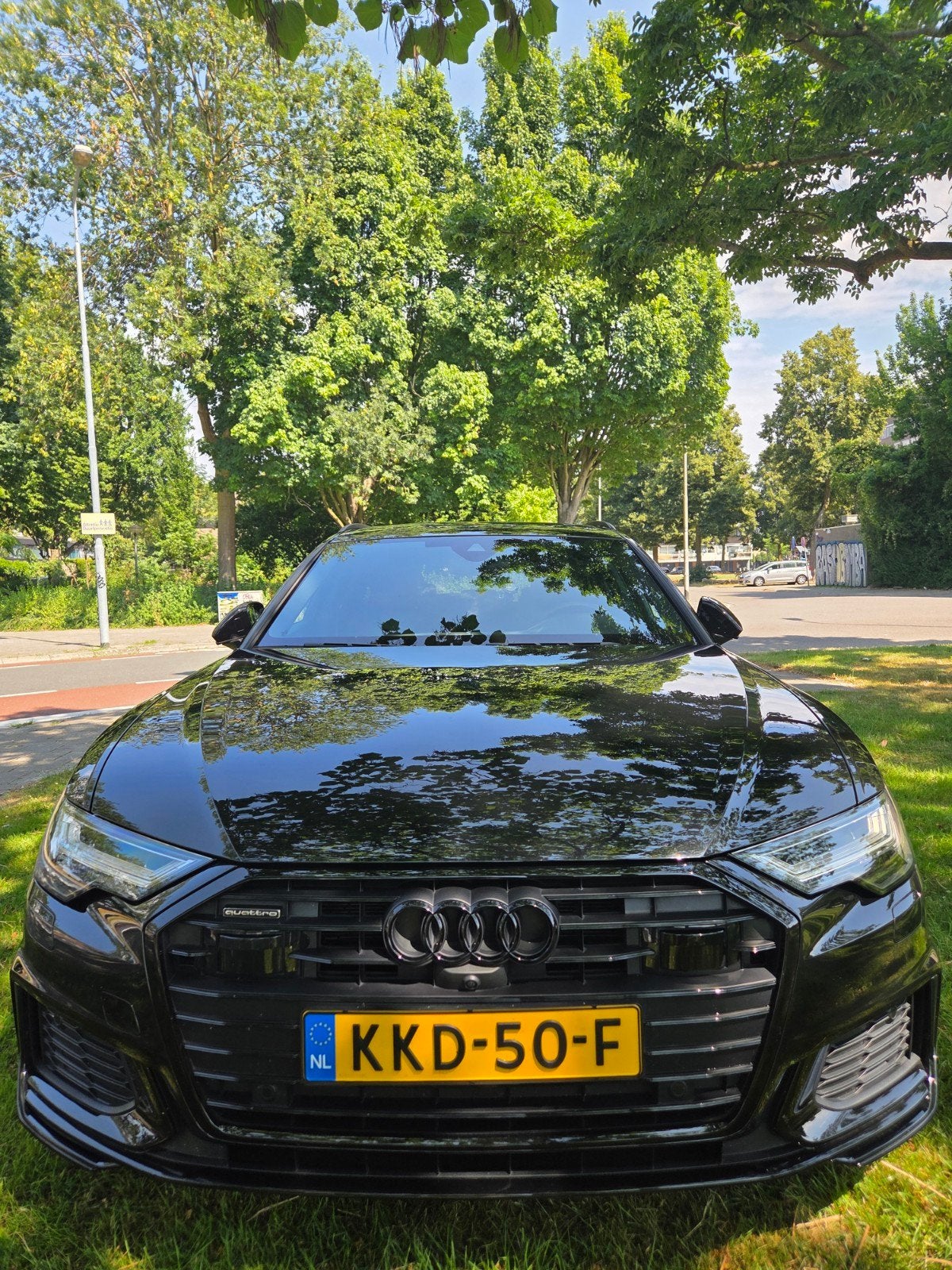 Audi A6 Avant 55 TFSI e quattro Competition S-LINE PANO B&O, Automaat, Zwart, Plug-in hybride, Stationwagon