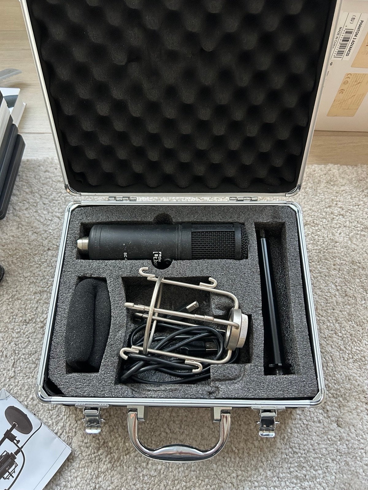 Thomann the t.bone microfoon met koffer, Muziek en Instrumenten, Microfoons, Ophalen of Verzenden, Gebruikt, Studiomicrofoon