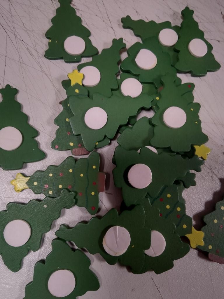 decoratiefiguren kerst kerstbomen met plakkers, Hobby en Vrije tijd, Groen, Overige thema's, Nieuw, Klaar om op te hangen