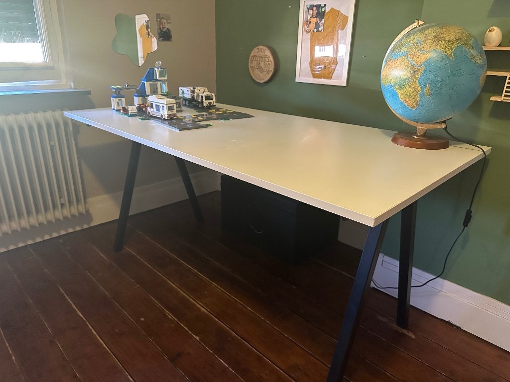 Trotten Bureau IKEA, Ophalen, Demontabel, Hout, Zo goed als nieuw