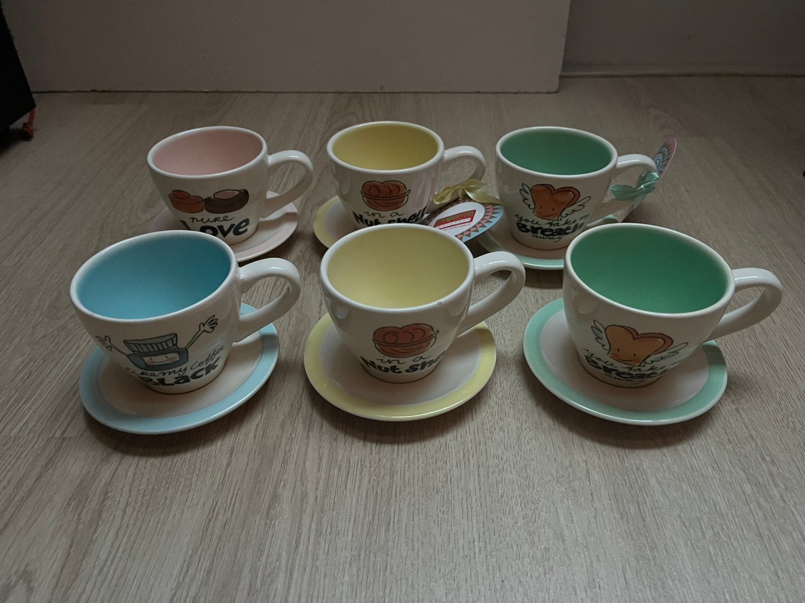 Blond Amsterdam espressokopjes Blondelicious, Ophalen, Aardewerk, Kop(pen) en/of Schotel(s)
