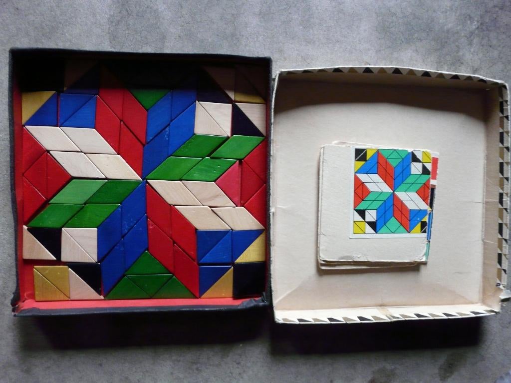 vintage houten mozaiek puzzel , jaren 60, Kinderen en Baby's, Speelgoed | Houten speelgoed, Ophalen of Verzenden, Gebruikt, Overige typen