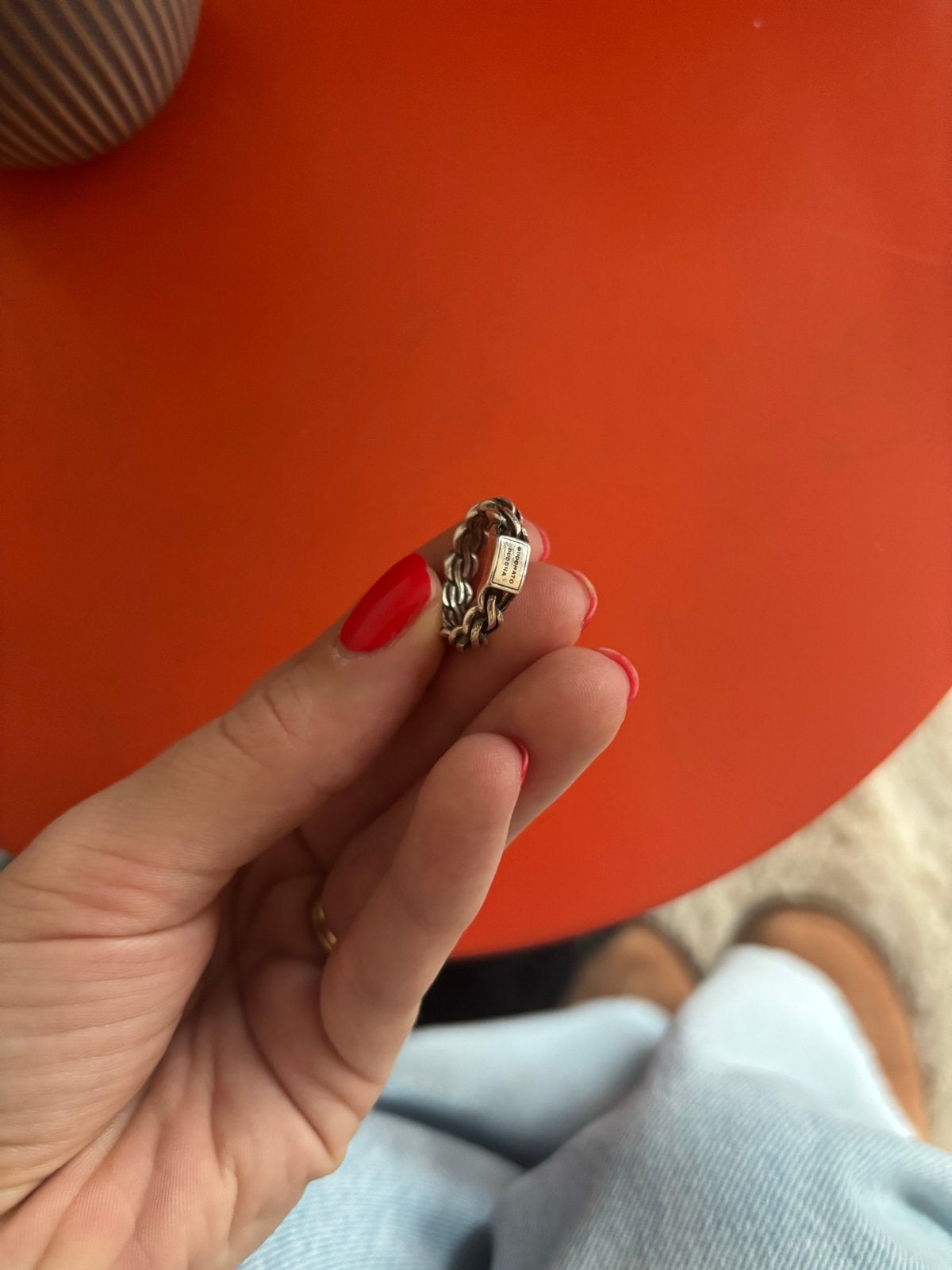 Buddha to Buddha ring, Sieraden, Tassen en Uiterlijk, Ringen, Ophalen of Verzenden, Dame, Zilver, Kleiner dan 17