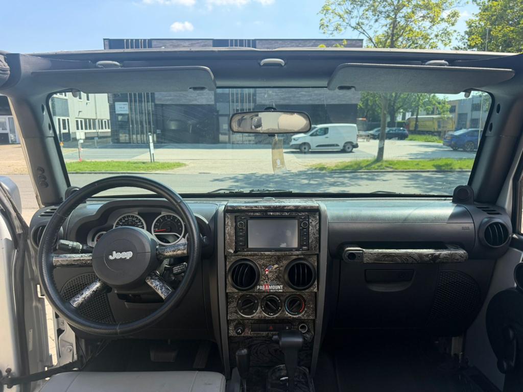 ‼️JEEP WRANGLER JK 3.8 V6 SAHARA 200PK AUT HARD/SOFTTOP‼️, Automaat, Zwart, 1715 kg, Leder