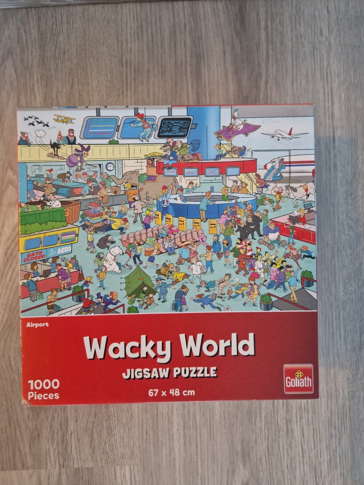 Wacky World Jigsaw Puzzel - Vliegveld (1000 stukjes), Ophalen, 500 t/m 1500 stukjes, Gebruikt, Legpuzzel