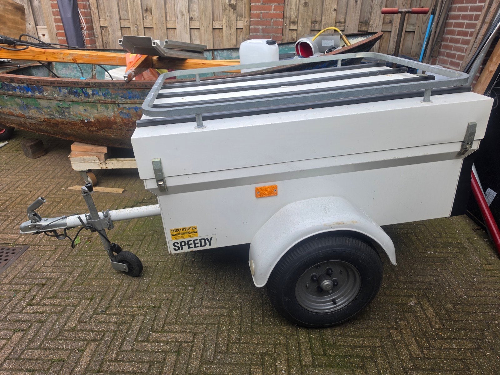 Compacte Saris Speedy aanhangwagen met imperiaal, Auto diversen, Ophalen, Gebruikt