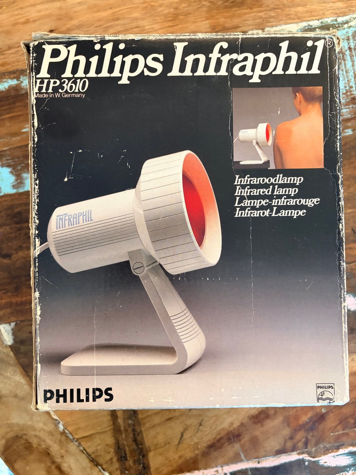 Philips Infraphil HP3610 Infraroodlamp - Vintage, Witgoed en Apparatuur, Ophalen of Verzenden, Gebruikt, Overige typen
