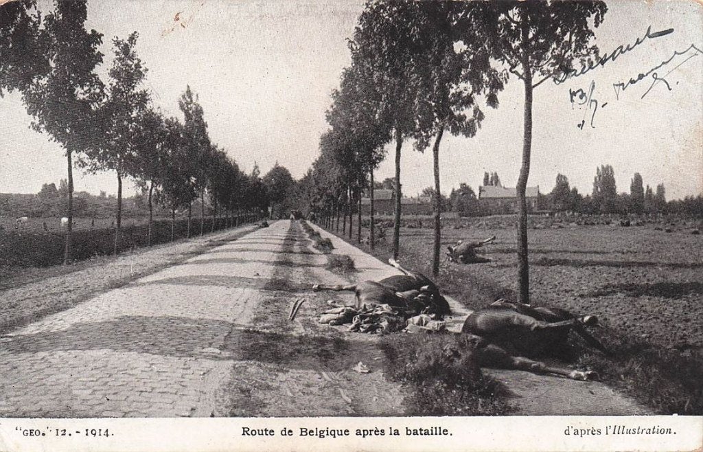 702-332-003 Route De Belgique Apres La Bataille, Verzenden, Voor 1920, Overig Europa