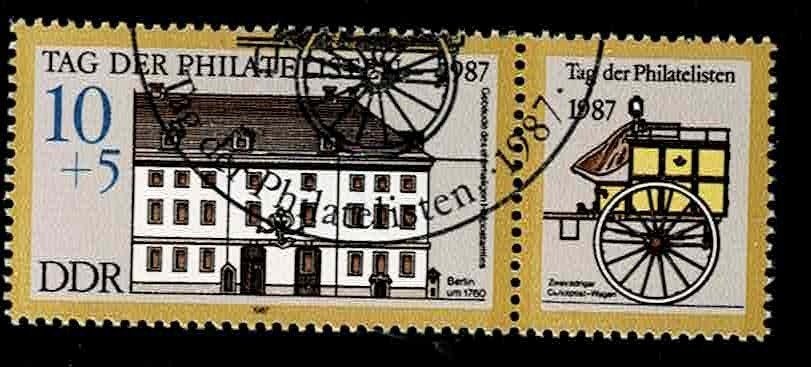 postzegel 2737 DDR Voormalig hoofdpostkantoor Berlijn 1760, Ophalen of Verzenden, DDR, Gestempeld