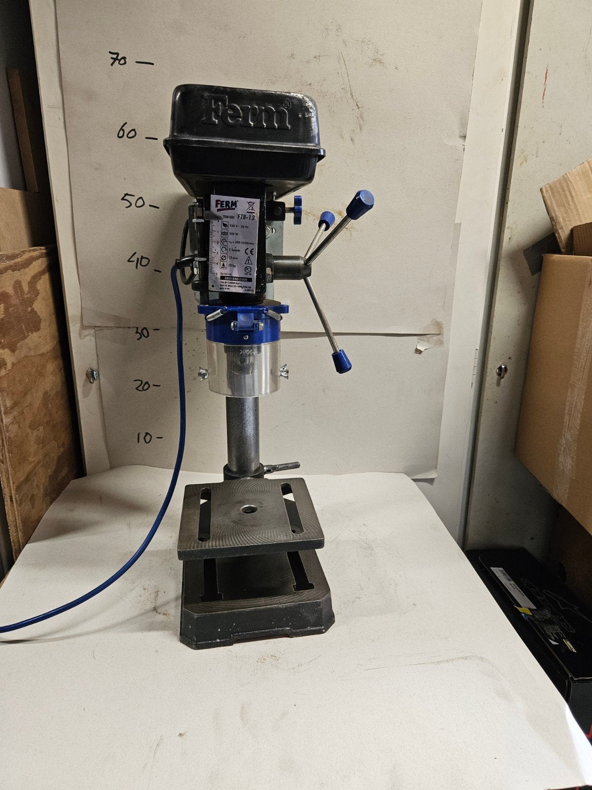 Ferm Kolomboormachine 350W - Perfect voor Precisiewerk, Ophalen of Verzenden, Gebruikt, Minder dan 400 watt, Kolomboormachine