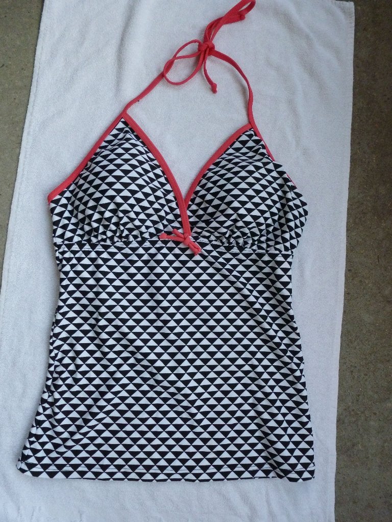 TANKINI TOP  ZWART WIT 42 -GRATIS zend, Kleding | Dames, Verzenden, Nieuw, Zwart, Overige typen