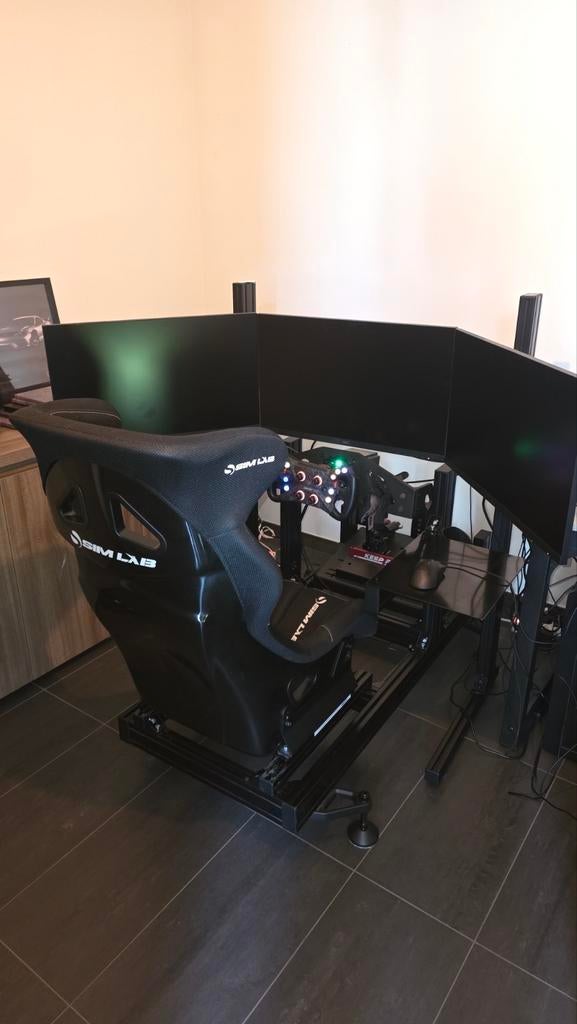 Complete Sim-Lab & Simagic Simrig - Zo goed als nieuw, Spelcomputers en Games, Ophalen, Online, 1 speler, Racen en Vliegen