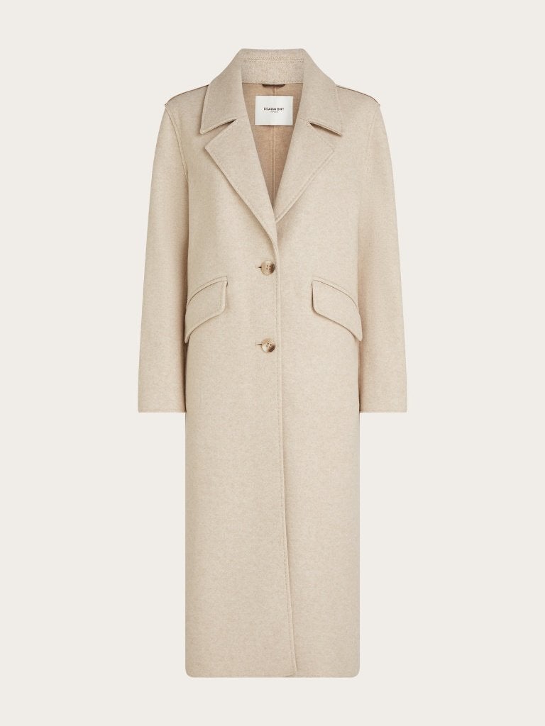 SPLINTERNIEUW! Beaumont Gisela (tussen) mantel jas beige XS, Verzenden, Beige, Beaumont, Nieuw