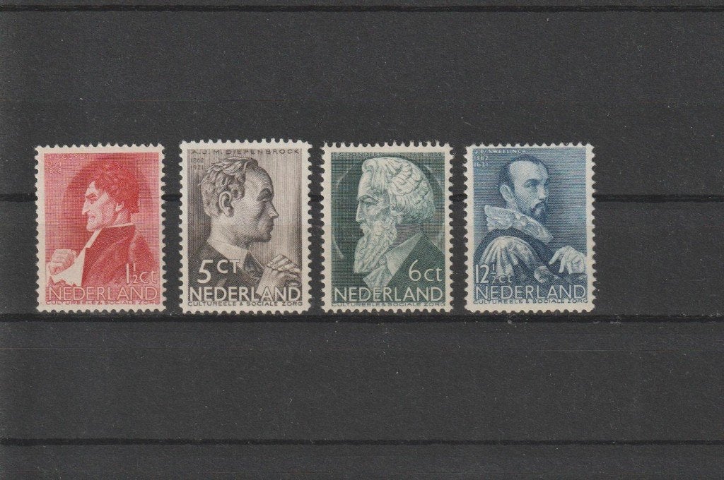 Nederland 1935, NVPH 274 t/m 277, Postfris., Postzegels en Munten, Postzegels | Nederland, Verzenden, T/m 1940, Postfris