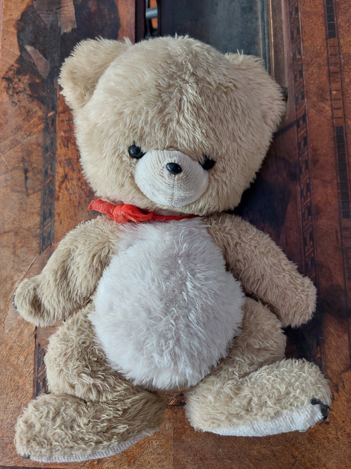 Franse knuffelbeer Boulgom, uit de jaren 70, 80, Verzamelen, Beren en Cherished Teddies, Ophalen of Verzenden, Gebruikt, Stoffen beer