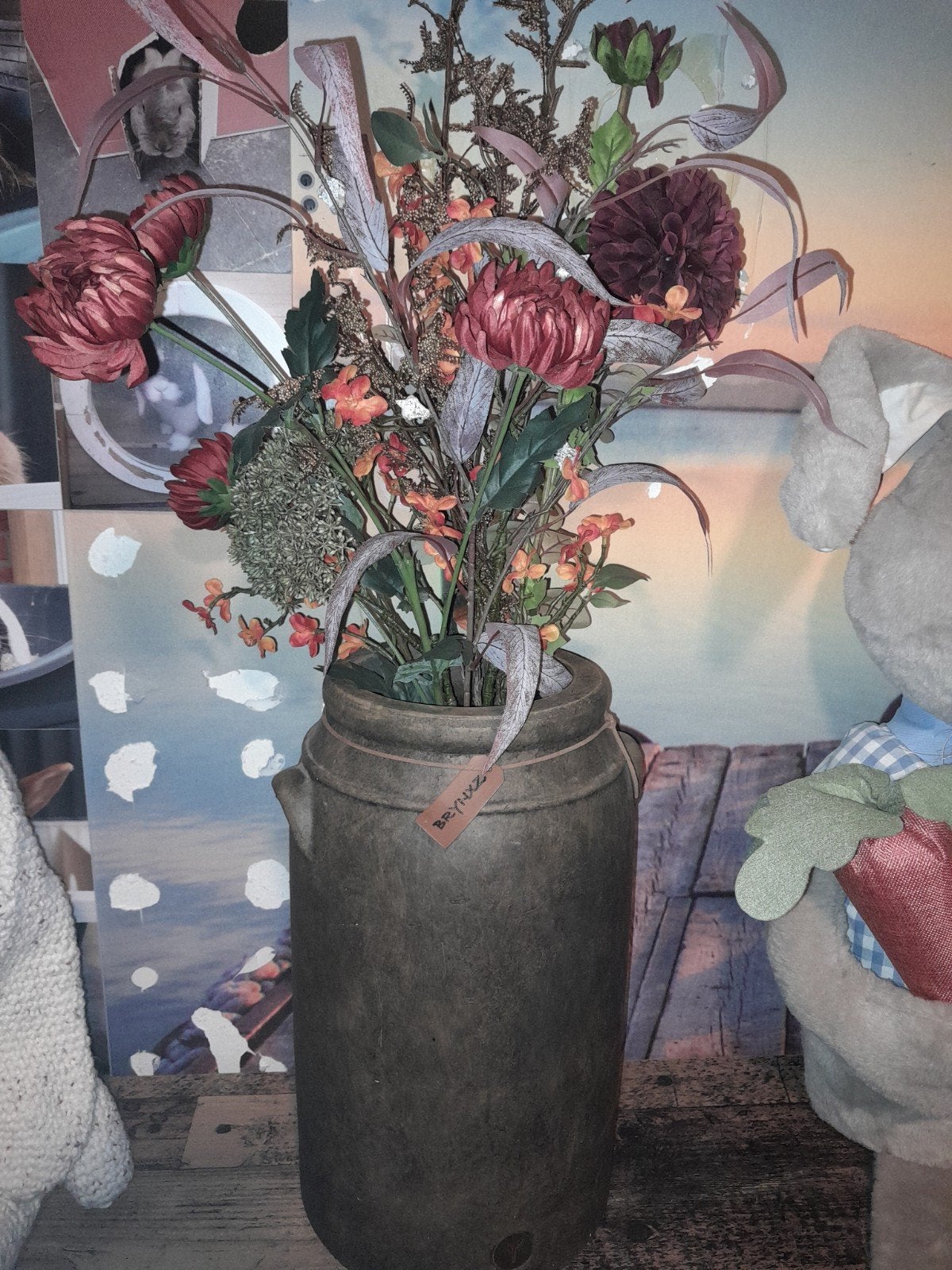 Brynxz pot 43 cm hoog met bloemen(alleen ophalen, Huis en Inrichting, Ophalen of Verzenden