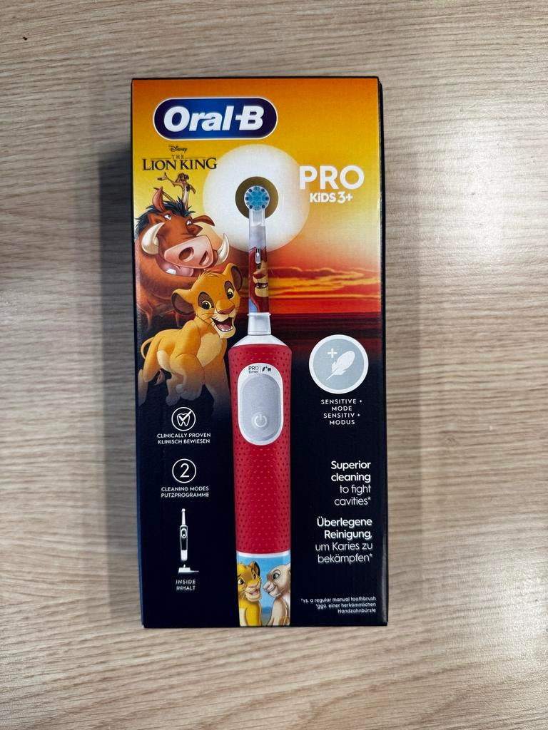 Oral-B PRO Kids 3+ elektrische tandenborstel Disney Lion Kin, Ophalen, Nieuw, Mondverzorging