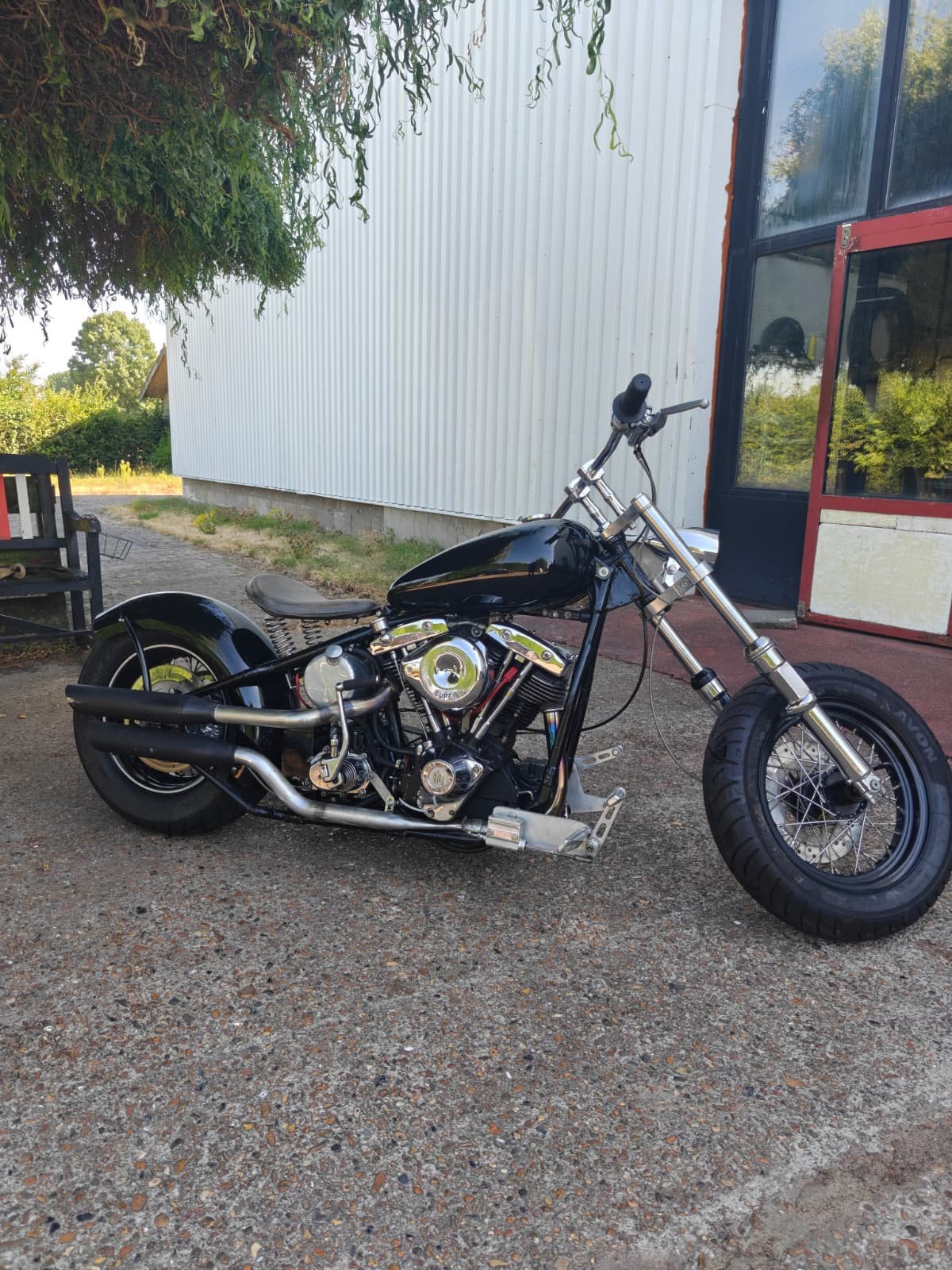 Harley Davidson Eigenbouw papieren op kenteken 1200cc, Motoren, Occasion, Particulier, Meer dan 35 kW, Overig