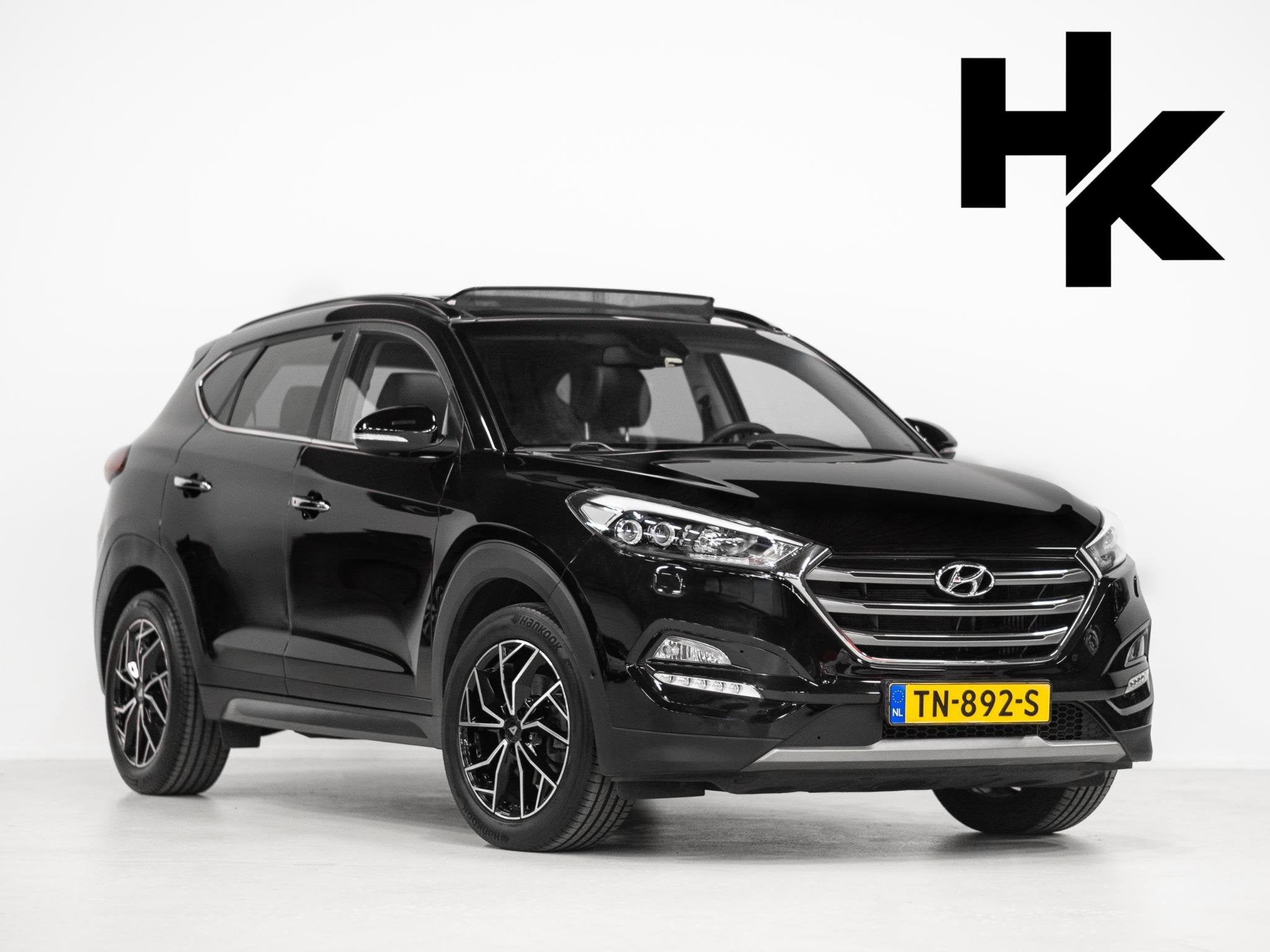 Hyundai Tucson 1.6 T-GDi Premium 4WD Pano Leer Keyless Stoel, Auto's, Gebruikt, 4 cilinders, Zwart, Vierwielaandrijving
