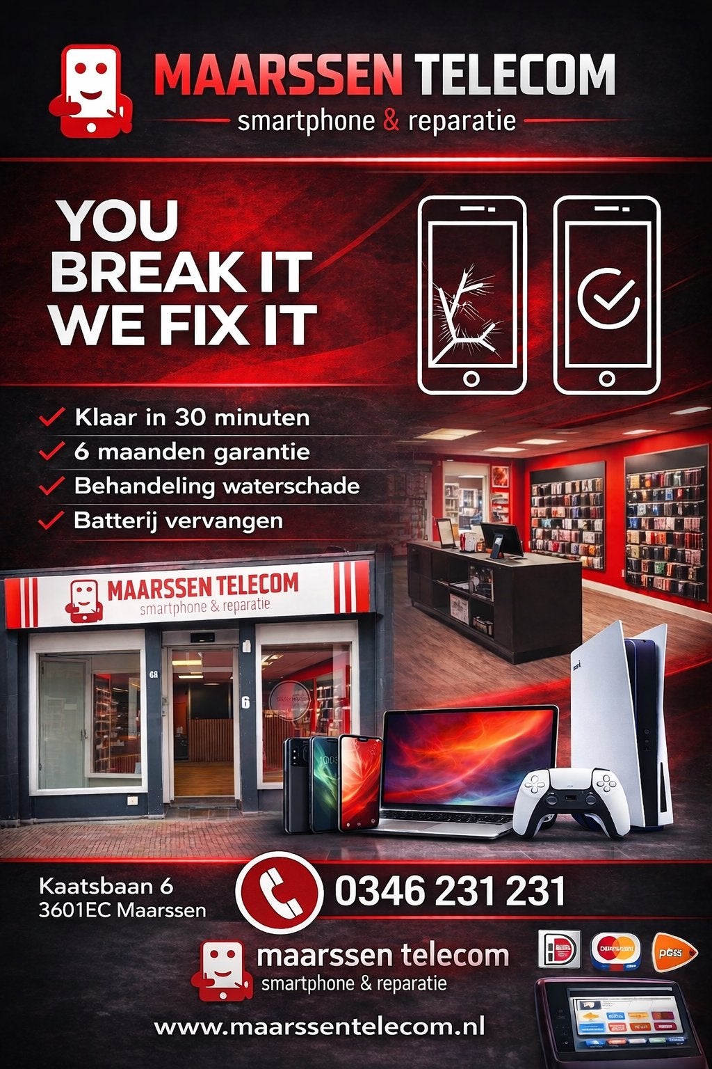 iPhone 15 Pro Max Reparaties, Ophalen of Verzenden, Zo goed als nieuw, Overige typen