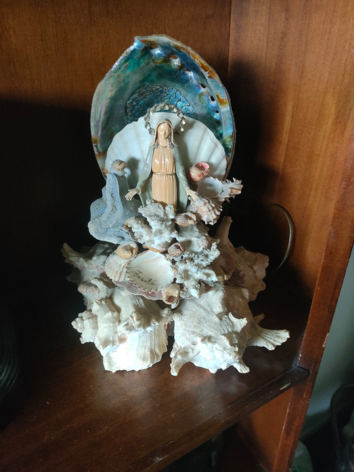 vintage Maria schelpen grot, Ophalen of Verzenden