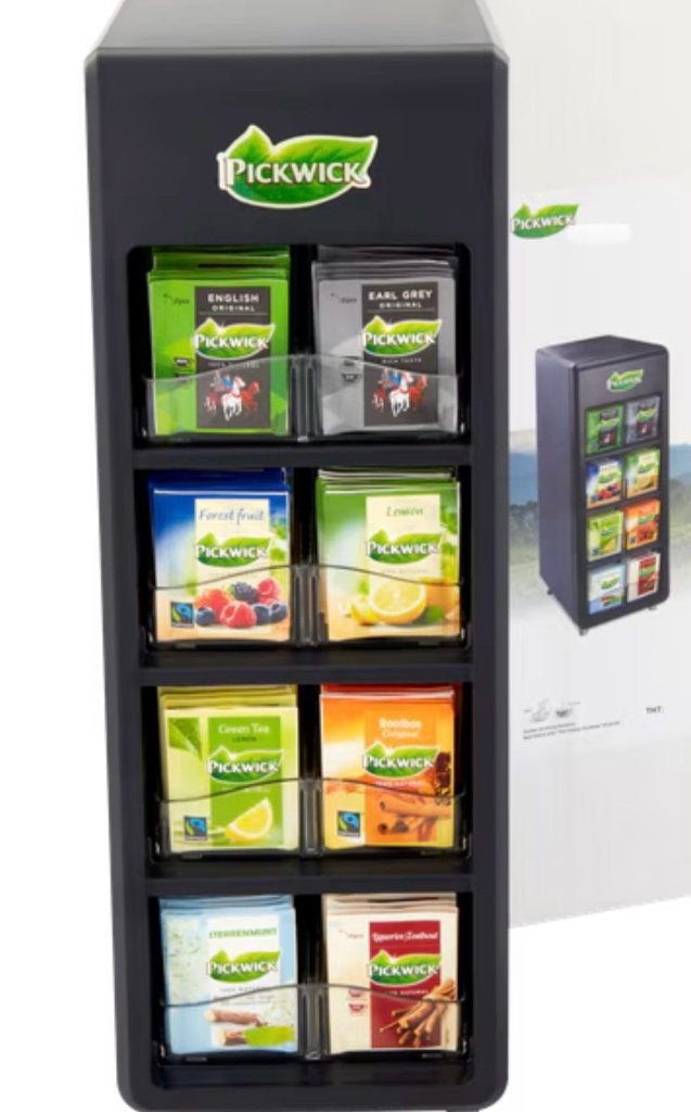Thee Pickwick Dispenser theezakjes houder, Theedoos, Ophalen, Gebruikt, Zwart