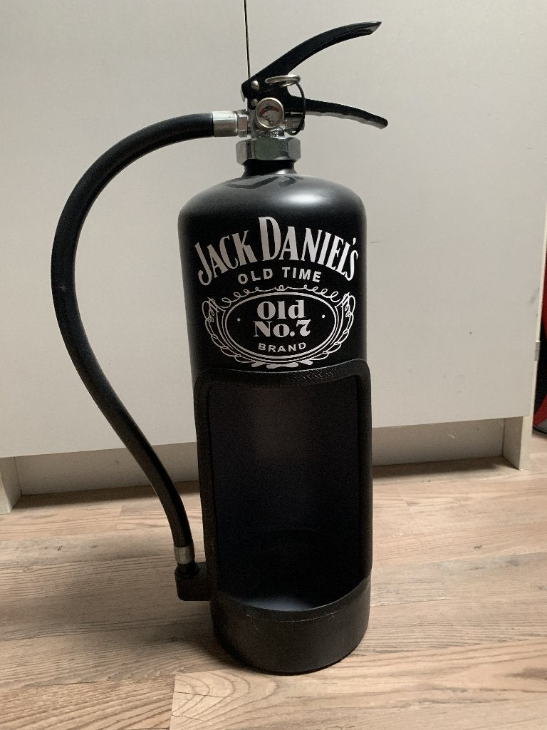 Jack Daniels brandblusser, Ophalen, Zo goed als nieuw, Verpakking