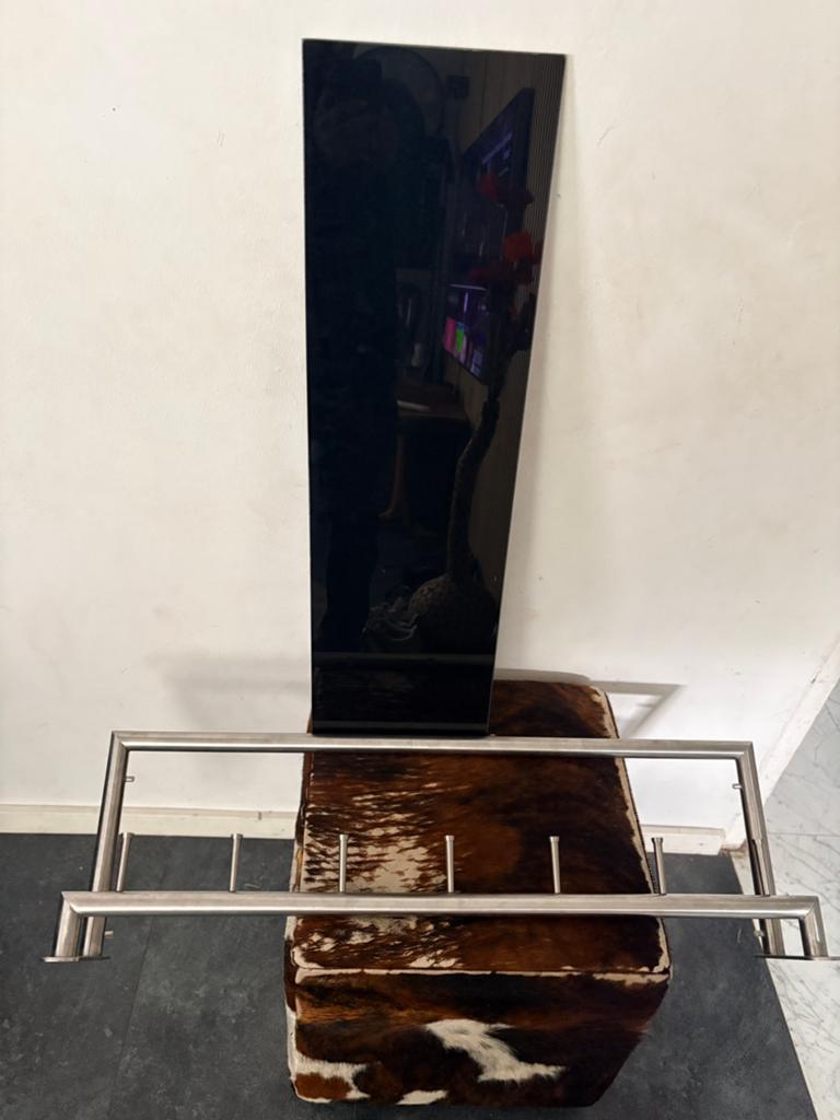 Bony Design rvs kapstok met hoedenplank zwart, Huis en Inrichting, Woonaccessoires | Kapstokken, Wandkapstok, Ophalen of Verzenden
