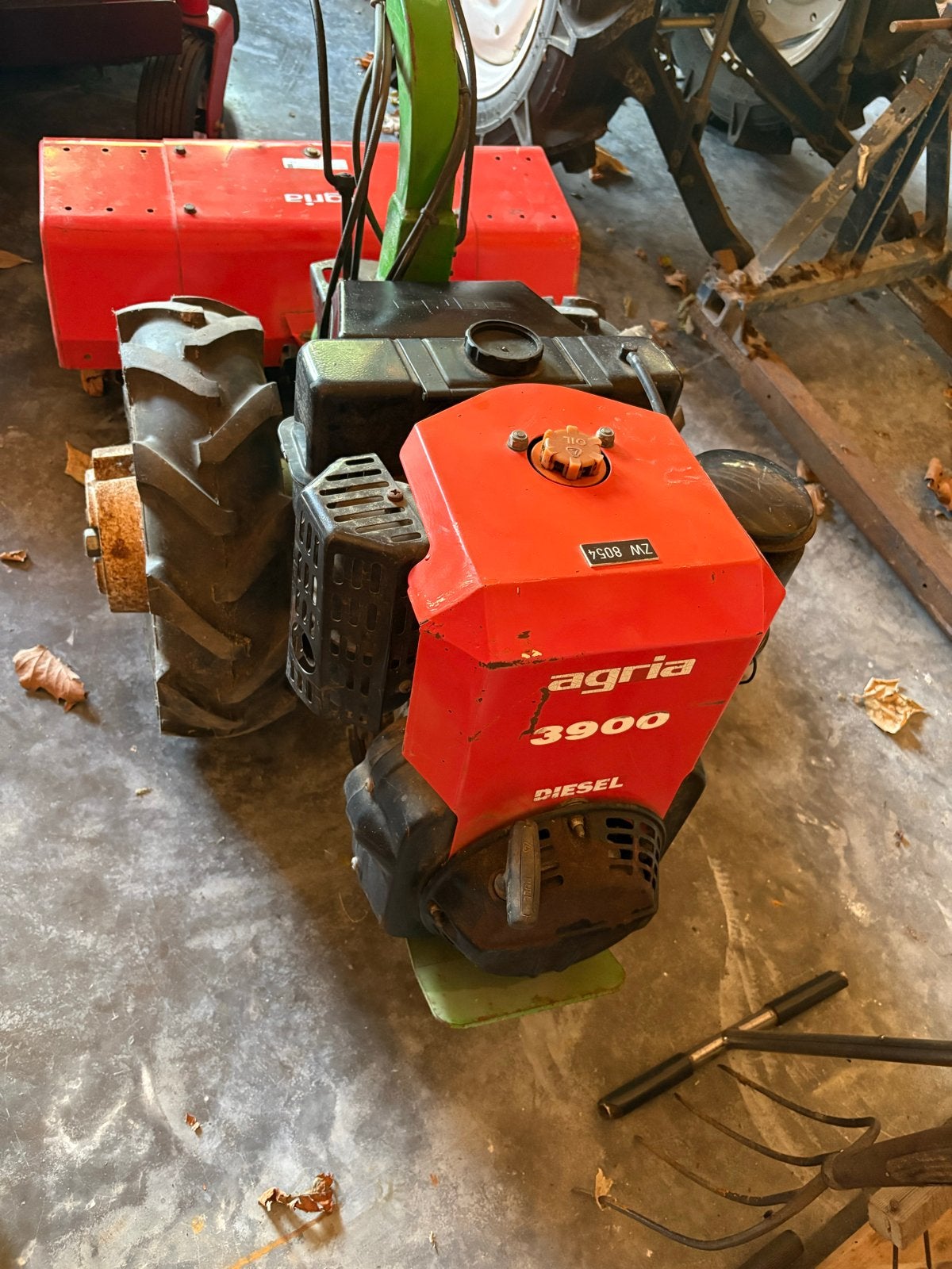 Agria 3900 tuinfrees diesel, Ophalen