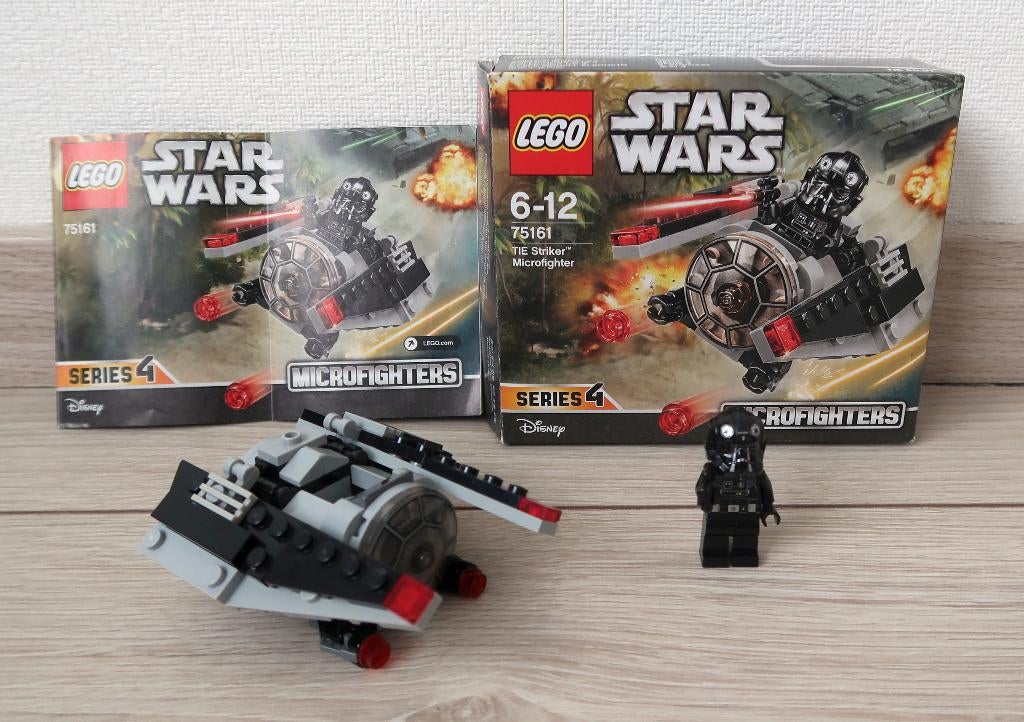 LEGO Star Wars 75161 TIE Striker Microfighter Compleet +doos, Ophalen of Verzenden, Zo goed als nieuw, Complete set, Lego