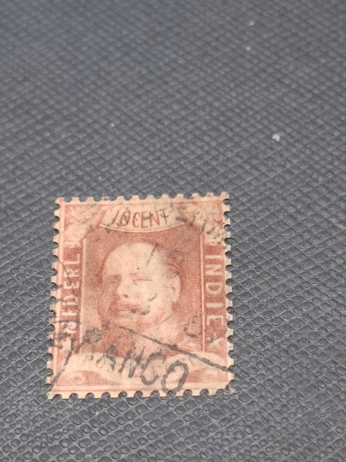 Nederlands-Indië NVPH 2 10 cent Koning Willem III, Ophalen of Verzenden, Gestempeld, Nederlands-Indië
