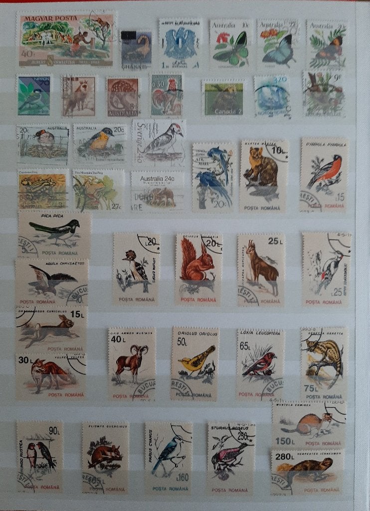 3 Kaarten Postzegels Mooiste Dieren No. 2 Gestempeld, Ophalen, Gestempeld, Dier of Natuur