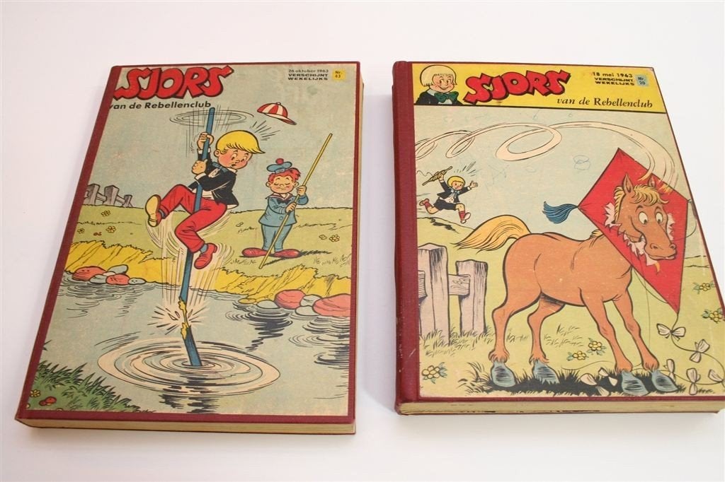 Sjors Rebellenclub [1963] — Jaargang Ingebonden, Boeken, Eén stripboek, Ophalen of Verzenden, Gelezen