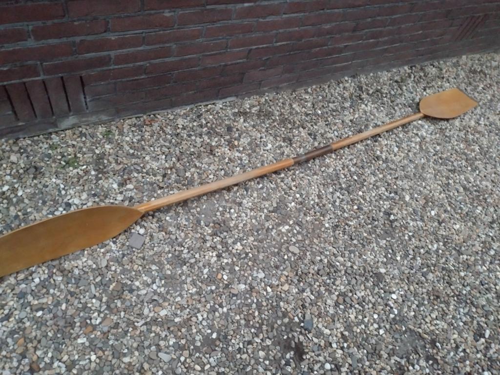 Vintage houten peddel - Decoratief of voor gebruik, Ophalen of Verzenden