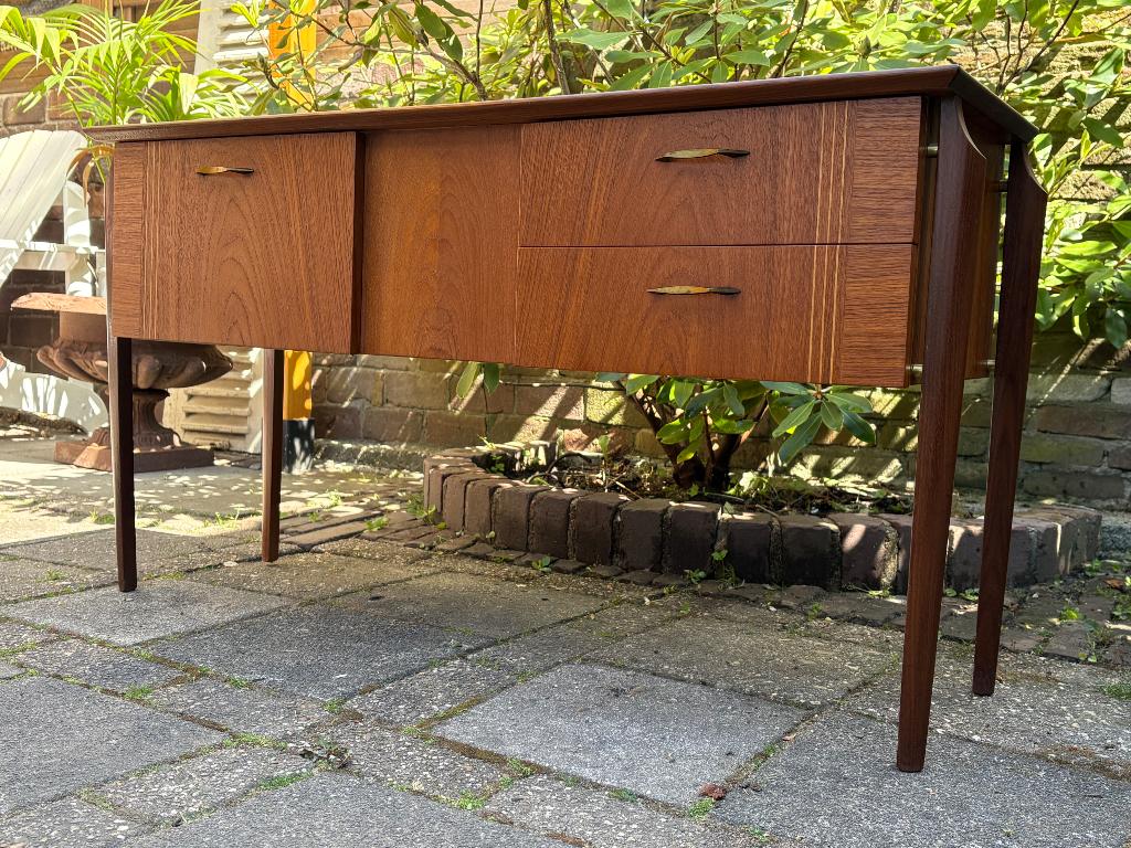Louis van Teeffelen - kaptafel ~ dressoir ~ tv meubel 60s, Gebruikt, Teakhout, 3 of 4 laden, Deens design - Scandinavisch - Pastoe - retro - vintage-
