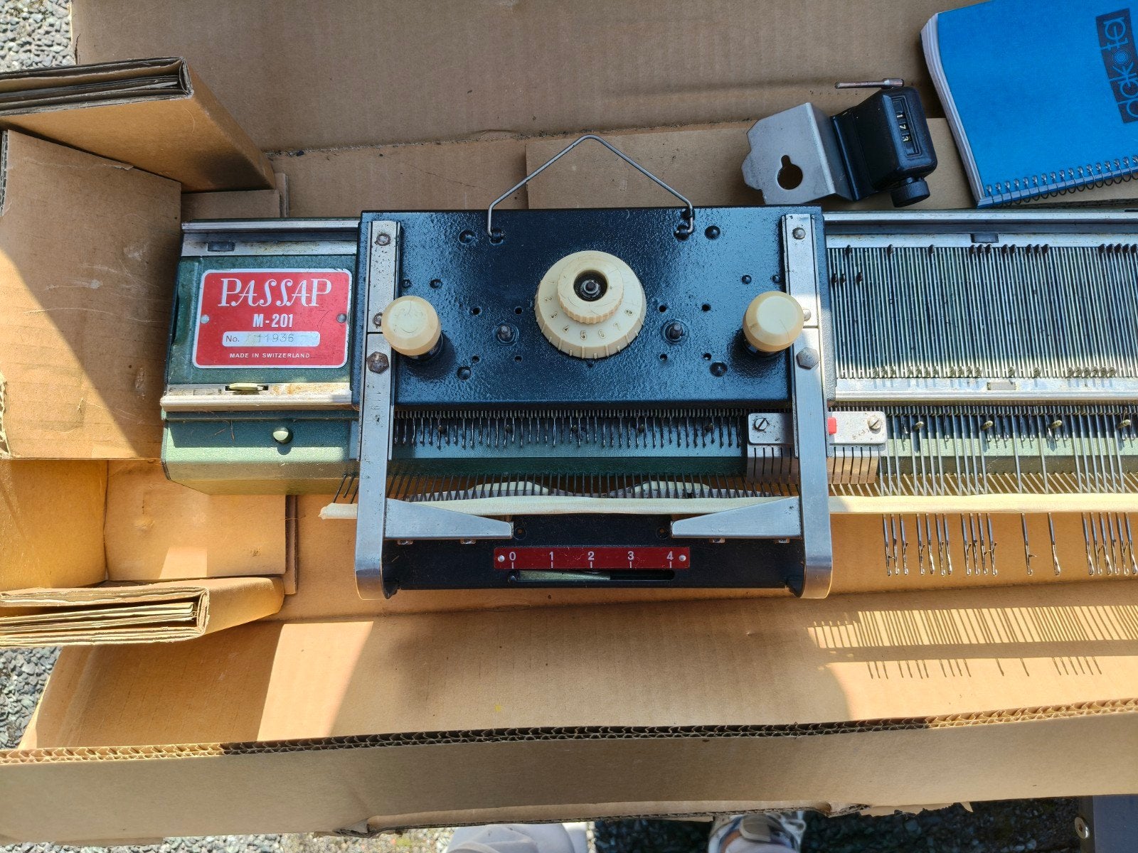 Passap M-201 Breimachine - Vintage Handbreier, Ophalen, Gebruikt, Naaimachine, Overige merken