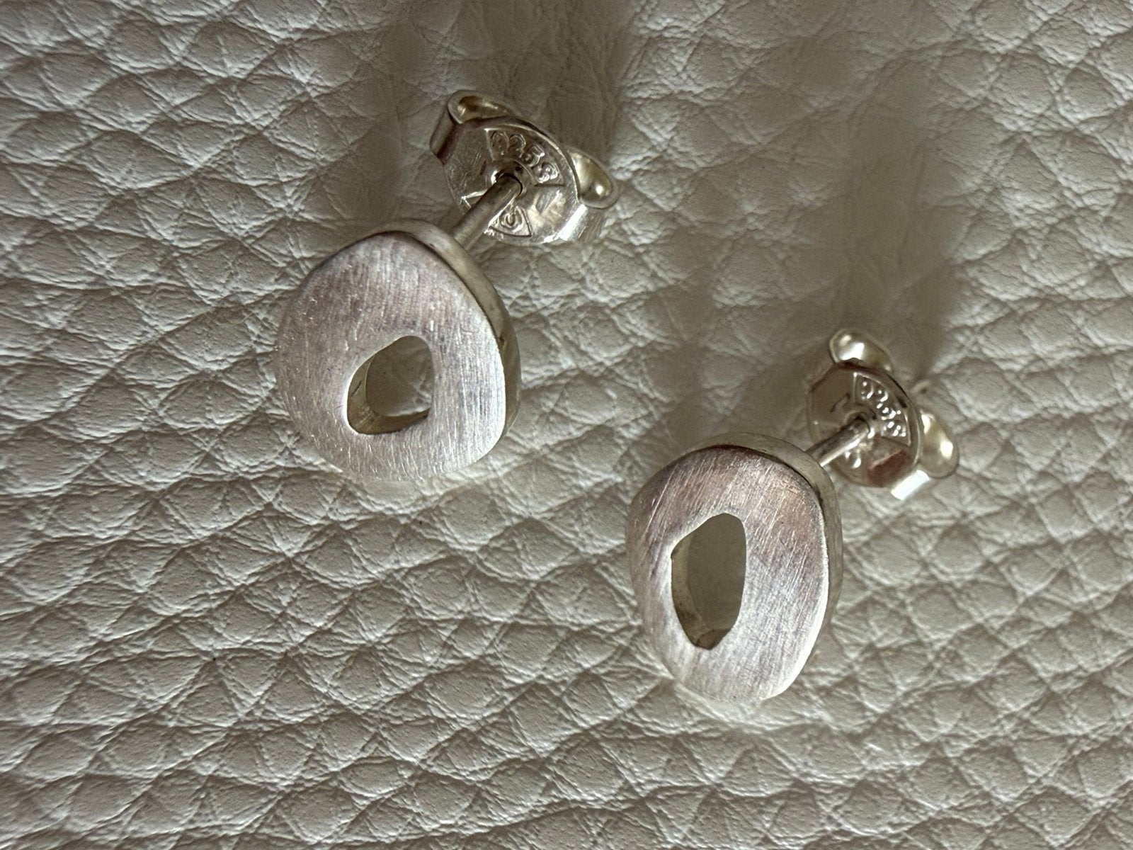 H235/Zilveren Vintage taco MEXICO oorbellen, Gebruikt, Verzenden, X, Zilver