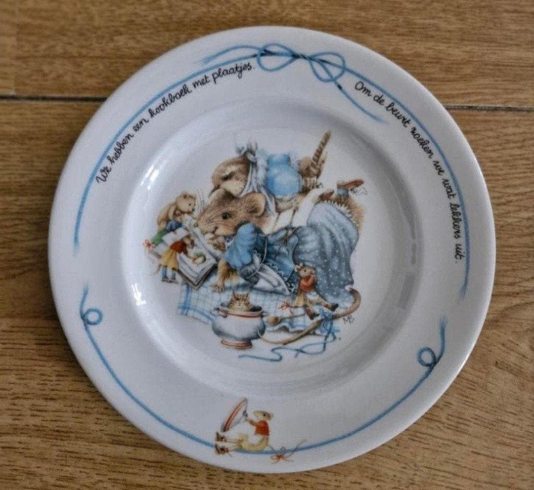 Libelle Vera Muis bordje - J&G Meakin - Wedgwood Group, Gebruikt, Keramiek, Ophalen of Verzenden, Bord(en)