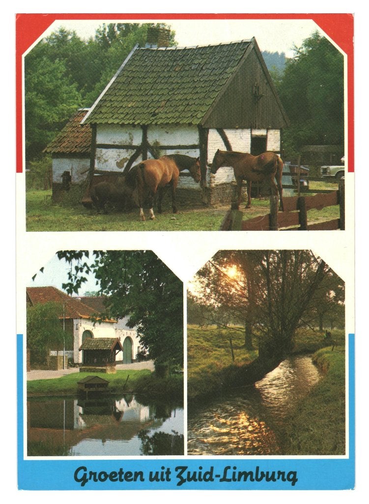 988417 Margraten 80+ Limburg Geul Vakwerk Gelopen