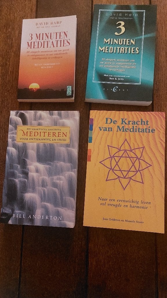 3 minuten MEDITATIES + praktische handboek MEDITEREN, Meditatie of Yoga, Ophalen of Verzenden, Zo goed als nieuw, Instructieboek