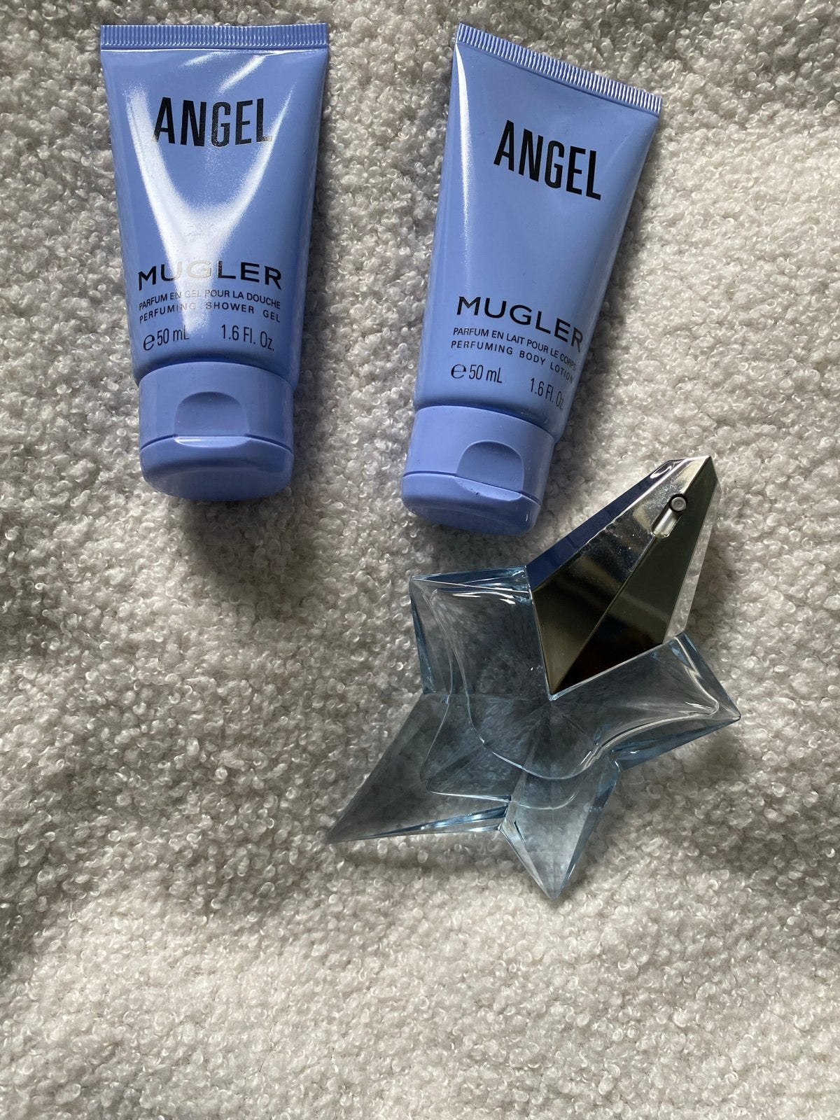 Mugler Angel Parfum Set - Eau de Parfum zgan & nw Verzorging, Ophalen of Verzenden, Zo goed als nieuw