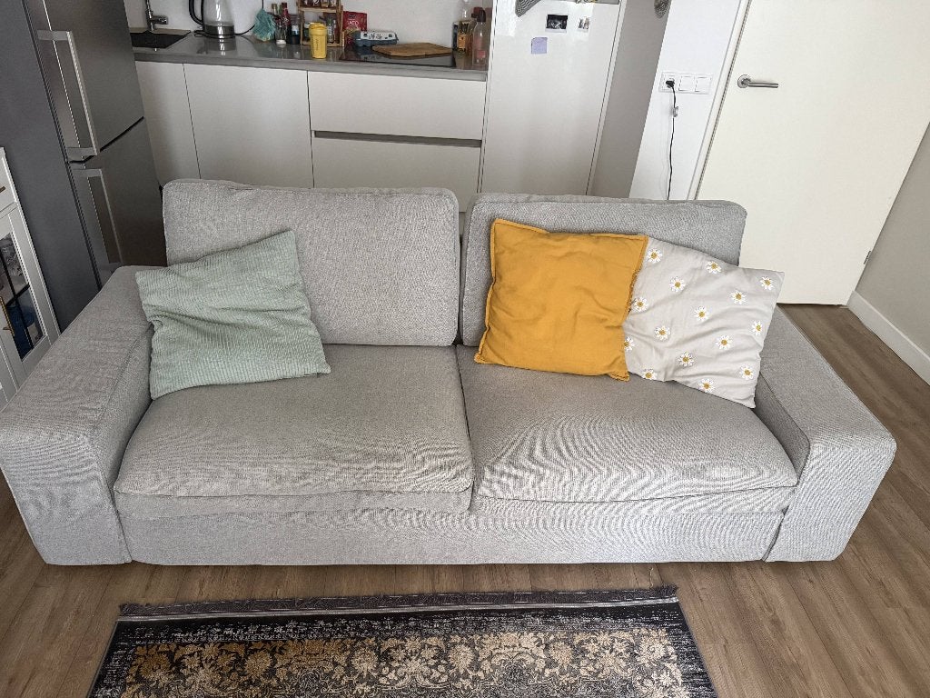 Comfortabele 3-zits bank van IKEA, Scandinavisch en modern, 250 tot 300 cm, Driepersoons, 75 tot 100 cm